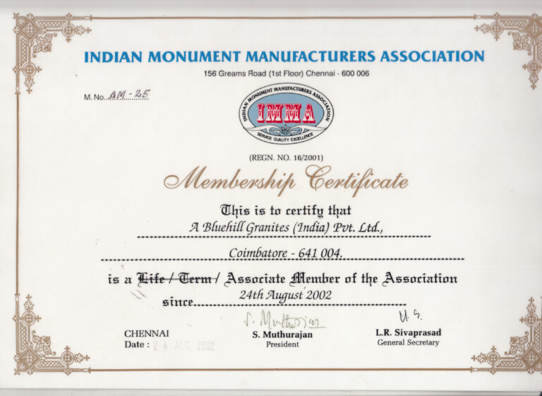 About Us imma certificate